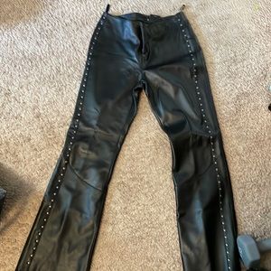 Harley Davidson studded leather pants